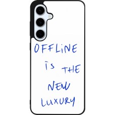 Coque Samsung Galaxy S24 FE - Silicone rigide noir Offline is the new luxury