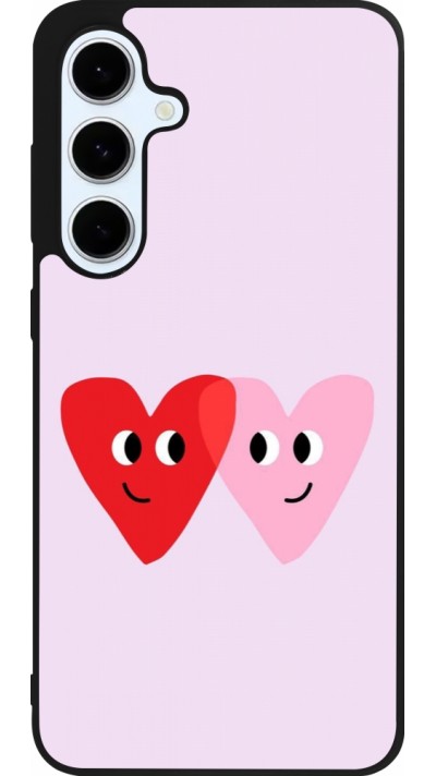 Samsung Galaxy S24 FE Case Hülle - Silikon schwarz Saint Valentines Day 26 Heart