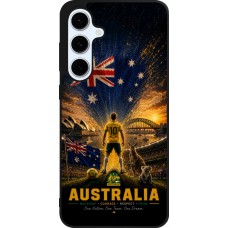 Samsung Galaxy S24 FE Case Hülle - Silikon schwarz Fussball Australien splash 2026