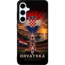 Samsung Galaxy S24 FE Case Hülle - Silikon schwarz Fussball Kroatien splash 2026