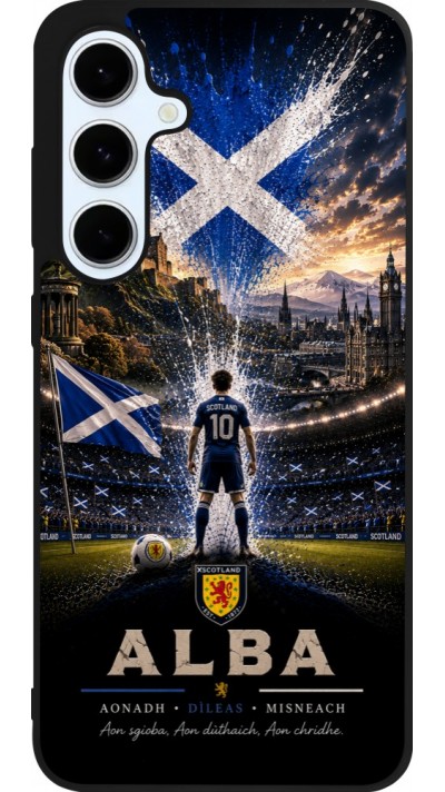 Samsung Galaxy S24 FE Case Hülle - Silikon schwarz Fussball Schottland splash 2026