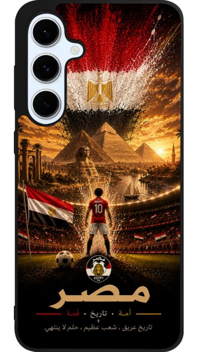 Samsung Galaxy S24 FE Case Hülle - Silikon schwarz Fussball Ägypten splash 2026