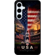 Samsung Galaxy S24 FE Case Hülle - Silikon schwarz Fussball Vereinigten Staaten splash 2026