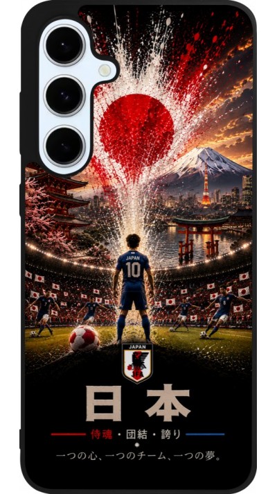 Samsung Galaxy S24 FE Case Hülle - Silikon schwarz Fussball Japan splash 2026