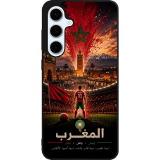Samsung Galaxy S24 FE Case Hülle - Silikon schwarz Fussball Marokko splash 2026