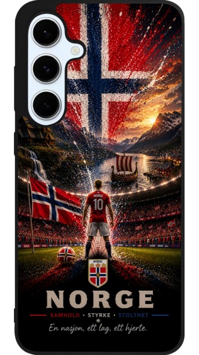 Samsung Galaxy S24 FE Case Hülle - Silikon schwarz Fussball Norwegen splash 2026