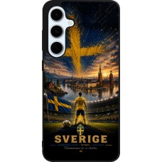 Samsung Galaxy S24 FE Case Hülle - Silikon schwarz Fussball Schweden splash 2026
