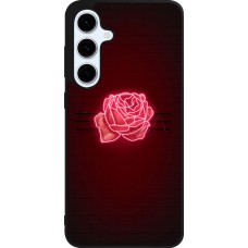 Samsung Galaxy S24 FE Case Hülle - Silikon schwarz Spring 23 neon rose