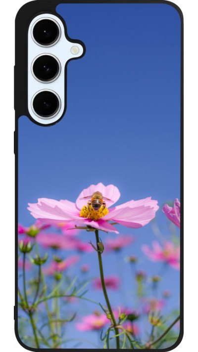 Samsung Galaxy S24 FE Case Hülle - Silikon schwarz Bee on a flower 2026