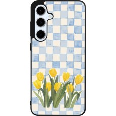 Samsung Galaxy S24 FE Case Hülle - Silikon schwarz Blue vichy tulips 2026
