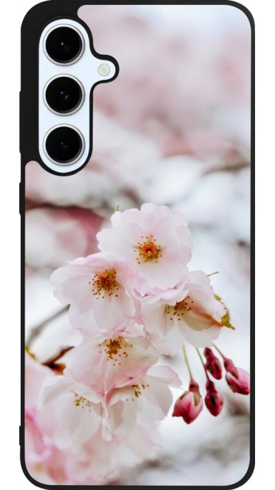 Samsung Galaxy S24 FE Case Hülle - Silikon schwarz Cherry tree 2026