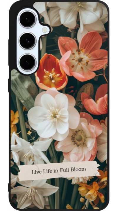 Samsung Galaxy S24 FE Case Hülle - Silikon schwarz Full Bloom 2026