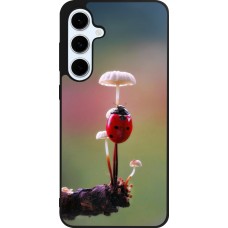 Samsung Galaxy S24 FE Case Hülle - Silikon schwarz Ladybird on a mushroom 2026