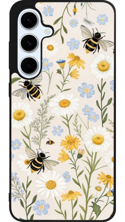Samsung Galaxy S24 FE Case Hülle - Silikon schwarz Pattern bees 2026