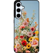 Samsung Galaxy S24 FE Case Hülle - Silikon schwarz Spring flowers 2026