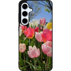 Samsung Galaxy S24 FE Case Hülle - Silikon schwarz Tulips 2026