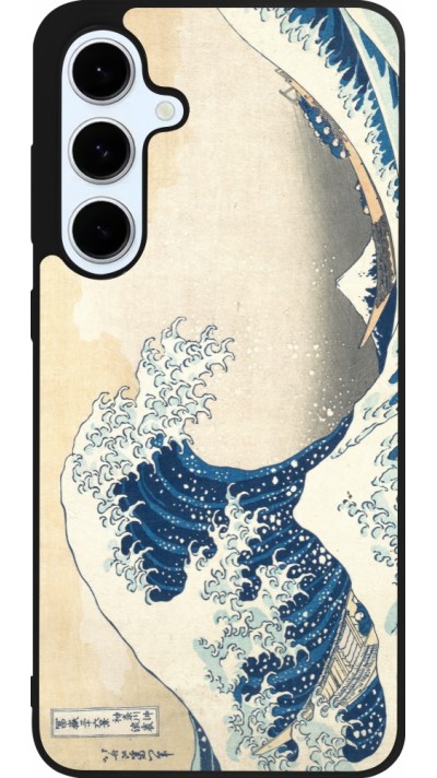 Samsung Galaxy S24 FE Case Hülle - Silikon schwarz Kunstbild - Die große Welle vor Kanagawa - Hokusai