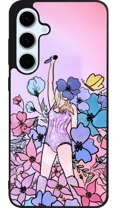 Samsung Galaxy S24 FE Case Hülle - Silikon schwarz Taylor Swift Sketch - Pink