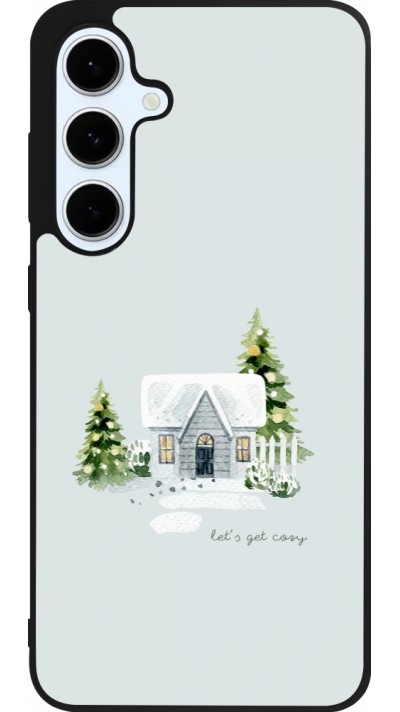 Samsung Galaxy S24 FE Case Hülle - Silikon schwarz Winter 25 Cosy House