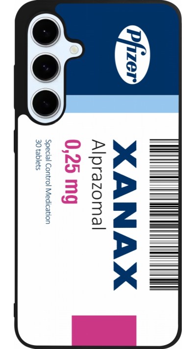 Samsung Galaxy S24 FE Case Hülle - Silikon schwarz Xanax Alprazolam 2025