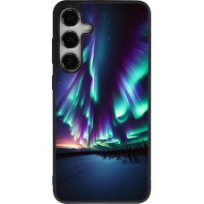 Samsung Galaxy S24+ Case Hülle - Silikon schwarz Funkelndes Nordlicht
