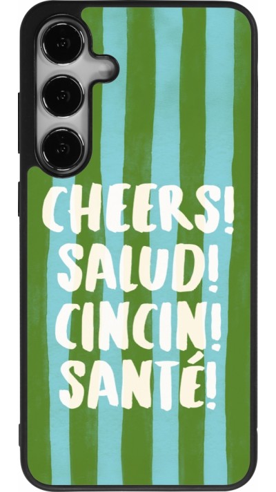 Samsung Galaxy S24+ Case Hülle - Silikon schwarz Cheers 2026