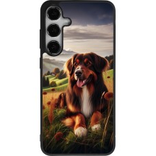 Samsung Galaxy S24+ Case Hülle - Silikon schwarz Hund Land Schweiz