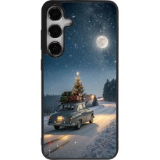 Samsung Galaxy S24+ Case Hülle - Silikon schwarz Christmas 25 Car with Tree Xmas
