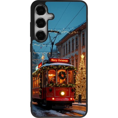 Samsung Galaxy S24+ Case Hülle - Silikon schwarz Christmas 25 Xmas Train