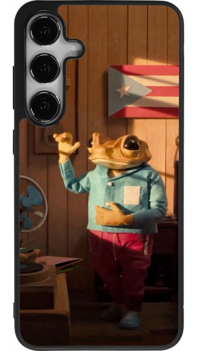 Samsung Galaxy S24+ Case Hülle - Silikon schwarz Dancing frog DTMF