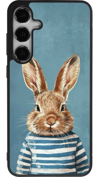 Samsung Galaxy S24+ Case Hülle - Silikon schwarz Easter 2026 Rabbit navy