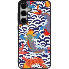 Coque Samsung Galaxy S24+ - Silicone rigide noir Easter 2023 japanese fish