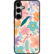 Coque Samsung Galaxy S24+ - Silicone rigide noir Easter 2024 spring flowers