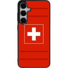Coque Samsung Galaxy S24+ - Silicone rigide noir Euro 2020 Switzerland