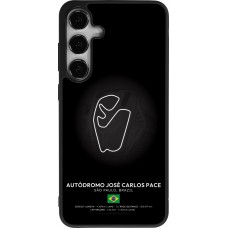 Coque Samsung Galaxy S24+ - Silicone rigide noir F1 Track 2025 Brazil