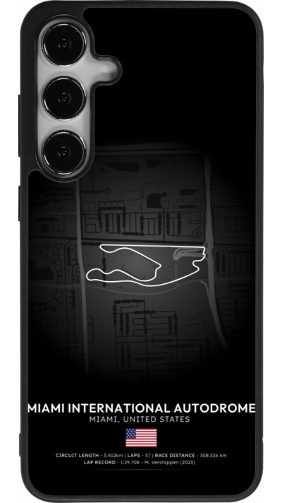 Samsung Galaxy S24+ Case Hülle - Silikon schwarz F1 Track 2025 Miami
