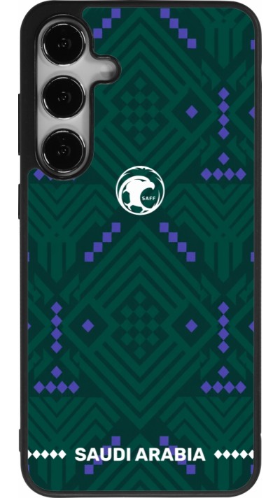 Samsung Galaxy S24+ Case Hülle - Silikon schwarz Saudi Arabien 2026 personalisierbares Fussballtrikot