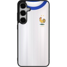 Samsung Galaxy S24+ Case Hülle - Silikon schwarz Frankreich Away personalisierbares Fussballtrikot