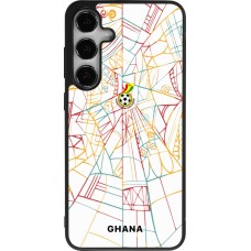 Samsung Galaxy S24+ Case Hülle - Silikon schwarz Ghana 2026 personalisierbares Fussballtrikot