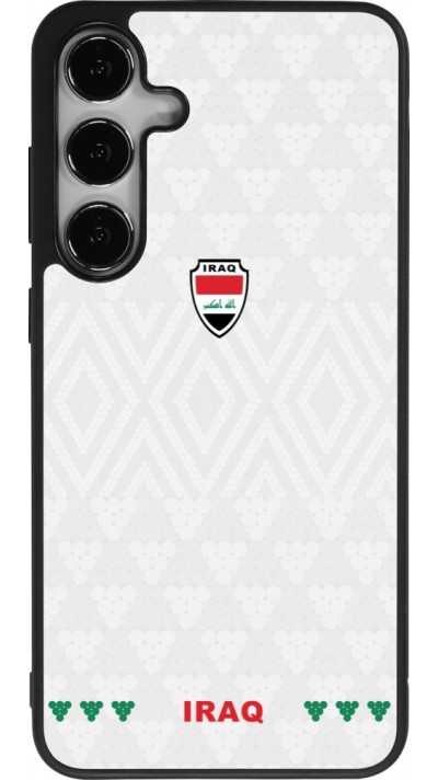 Samsung Galaxy S24+ Case Hülle - Silikon schwarz Irak 2026 personalisierbares Fussballtrikot