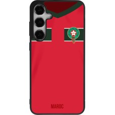 Samsung Galaxy S24+ Case Hülle - Silikon schwarz Marokko 2022 personalisierbares Fussballtrikot