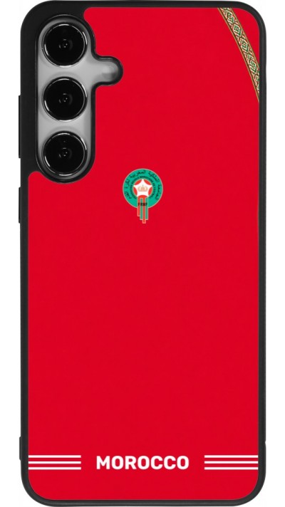 Samsung Galaxy S24+ Case Hülle - Silikon schwarz Marokko 2026 personalisierbares Fussballtrikot