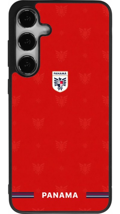 Samsung Galaxy S24+ Case Hülle - Silikon schwarz Panama 2026 personalisierbares Fussballtrikot