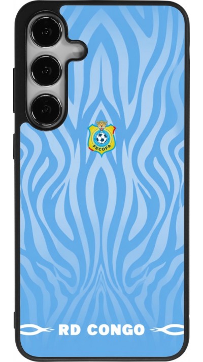 Samsung Galaxy S24+ Case Hülle - Silikon schwarz Demokratische Republik Kongo 2026 personalisierbares Fussballtrikot