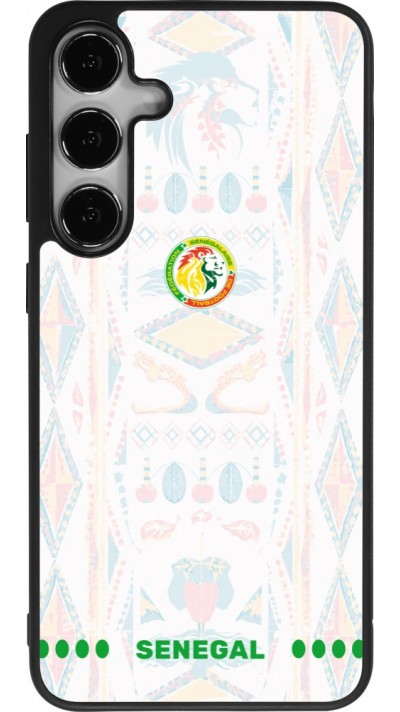 Samsung Galaxy S24+ Case Hülle - Silikon schwarz Senegal 2026 personalisierbares Fussballtrikot