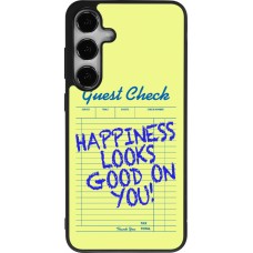 Coque Samsung Galaxy S24+ - Silicone rigide noir Guest check 2026