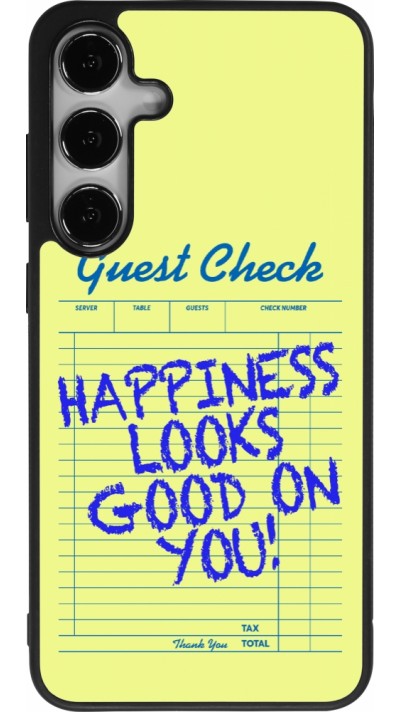 Samsung Galaxy S24+ Case Hülle - Silikon schwarz Guest check 2026