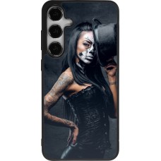 Samsung Galaxy S24+ Case Hülle - Silikon schwarz Halloween 22 Tattooed Girl