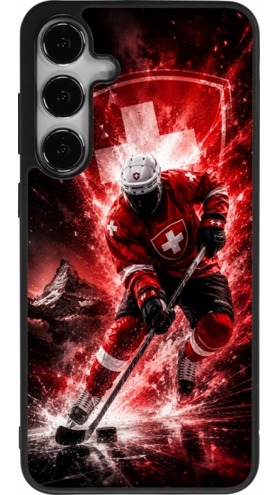 Samsung Galaxy S24+ Case Hülle - Silikon schwarz Hockey World Championship Player