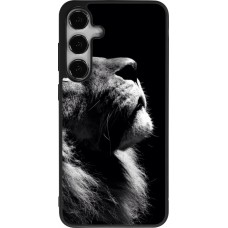 Samsung Galaxy S24+ Case Hülle - Silikon schwarz Lion looking up